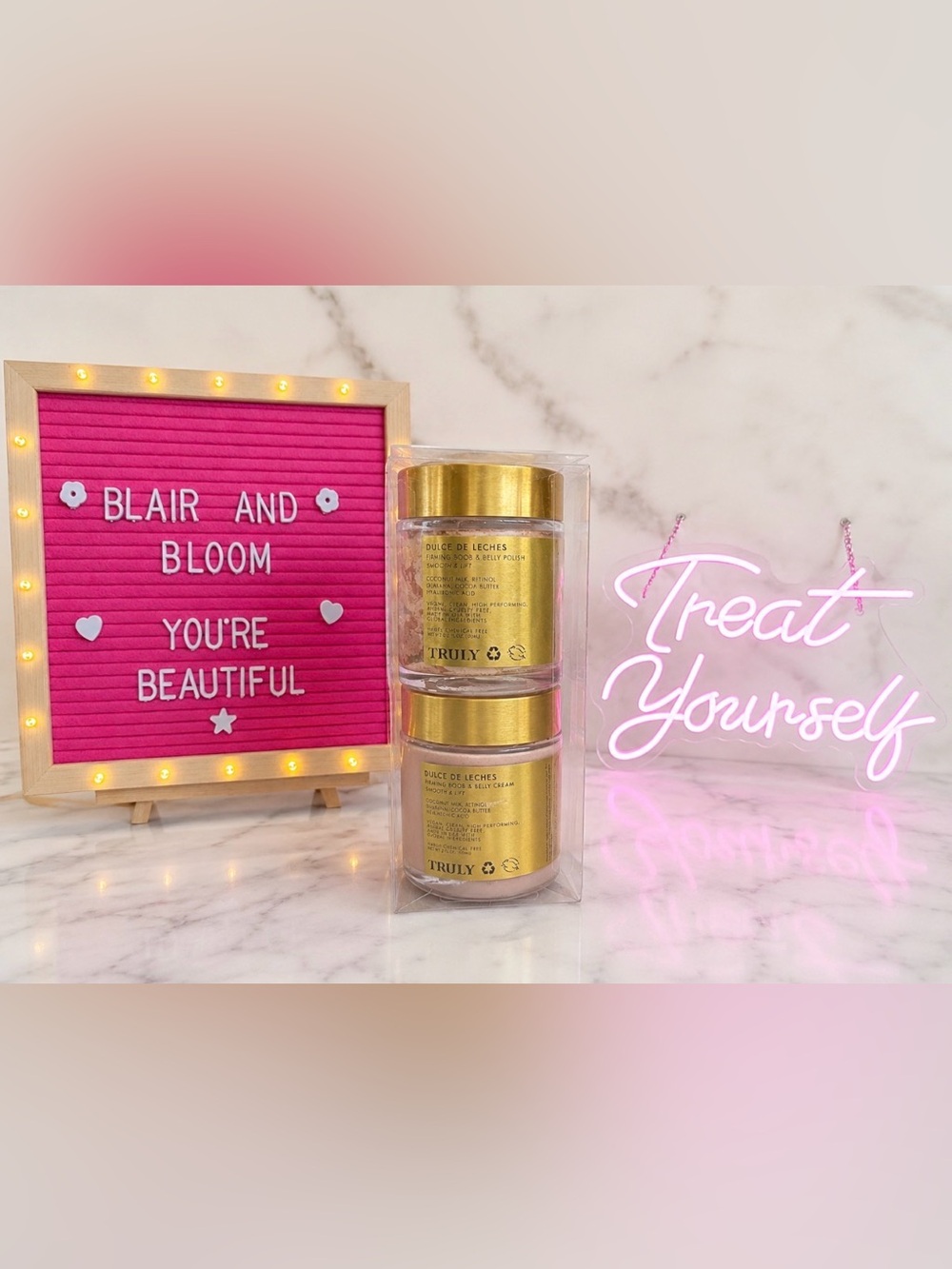 Truly Beauty Dulce De Leches Duo- Body Polish & Firming Cream-NIB!